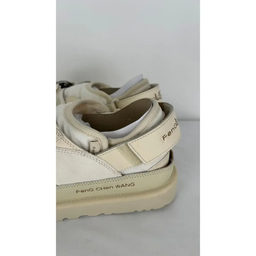 UGG X Feng Chen Wang Tasman Cream Slipper Leather Suede Mens 7 Womens 8 New
